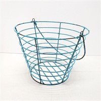 Rustic wire basket pail