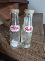 Pepsi Cola glass salt and pepper shakers
