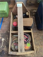 Shoe shine box and contents