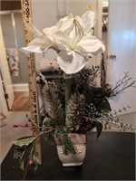 Winter floral arrangement