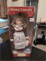 Holiday Treasures porcelain new doll