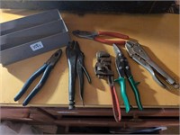 Vise grips, wrenches, pliers