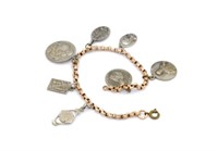 Rose gold bracelet with Marian charms