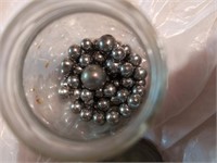 Metal balls heavy in jar