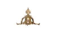 19th C. rose gold "Napoleon"doll pendant