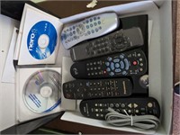 Misc remotes, Microsoft CDs, etc