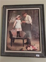 Man and girl 21x25 picture