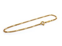 14ct yellow gold chain bracelet