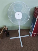 Oscillating fan on stand working