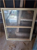 Wood glass window and 1 shutter