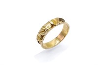 Antique 15ct yellow gold fide ring