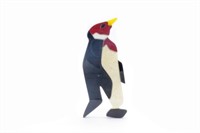 Large acrylic penguin brooch