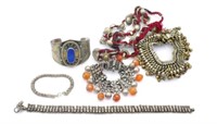 Tribal bracelet & necklace group