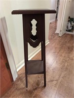 Wood square plant stand