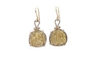 Plata del Atocha "pieces of Eight" silver earrings