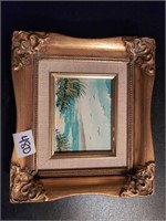 9*8 framed seascape painting