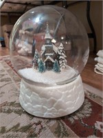 Large Musical snow globe with house 24 inches