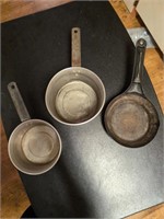 Vintage aluminum pots