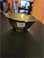 Brass flower bowl made in India