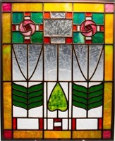 Arts & Crafts Stained Glass Window.