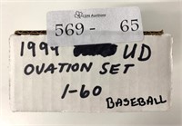1999 Upper Deck Ovation Baseball Complete Set 1–60