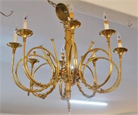 A French Bronze 8-light Chandelier