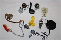 Compasses, Whistles & Advertising Key Chains