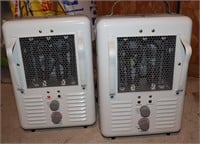 2 working Space Heaters 1300-1500Watt,