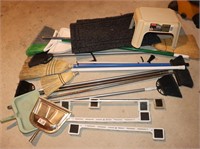 Brooms, Dust Pans, Pail, Step Stool,…