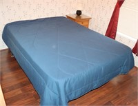 Double Bed w/ Mattress, Boxspring, Frame &
