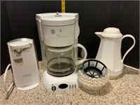 GE 12 Cup Coffee Maker Carafe & Electric Can