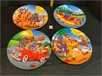 1998 4 Ronald McDonald Plates