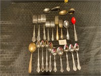Assorted Baby Flatware Pieces Spoons & Forks
