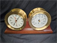 Antique Chelsea Clock Company Ship Clock & Baromer