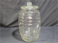Antique Glass Beehive General Store Display Jar