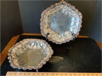 Countess Silverplate Serving Bowls 1 Footed