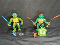 2 TMNT Toon Series Leonardo & Michelangelo