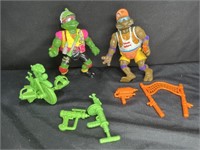 2 TMNT Figures - Raphael & Donatello
