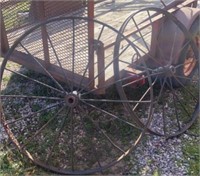 40” wagon wheel lot of 2