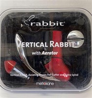 Verticle Rabbit w/aerator wine opener/pourer