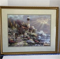 Lighthouse print signed James Lee 32”x26”