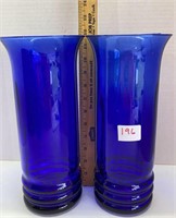 Cobalt vase lot