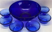 Cobalt bowl lot