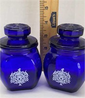 Cobalt apothecary jar lot