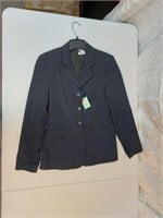 Navy Pinstripe Show Coat / Jacket Ladies 8