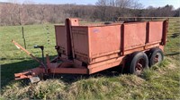 Dump trailer w/ extra rims - farm use only -no