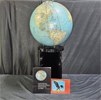 1982 National Geographic Illuminated Globe