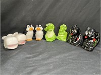 Whales, Penguins, Alligators, Elephant S/P Shakers