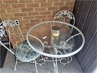 3 piece metal patio set