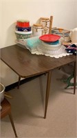 Mid century modern drop leaf kitchen table and 2